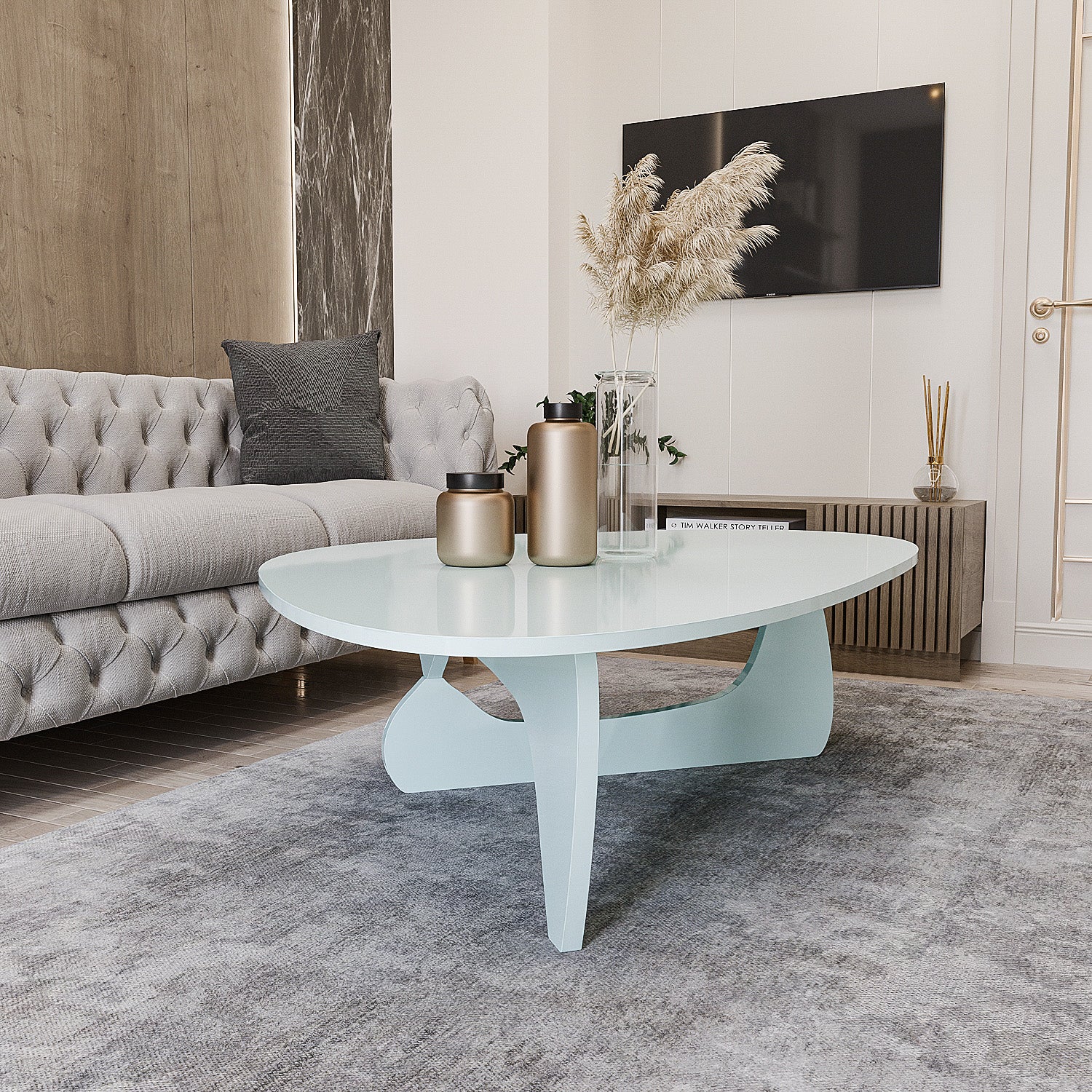 Clear Acrylic Noguchi Coffee Table